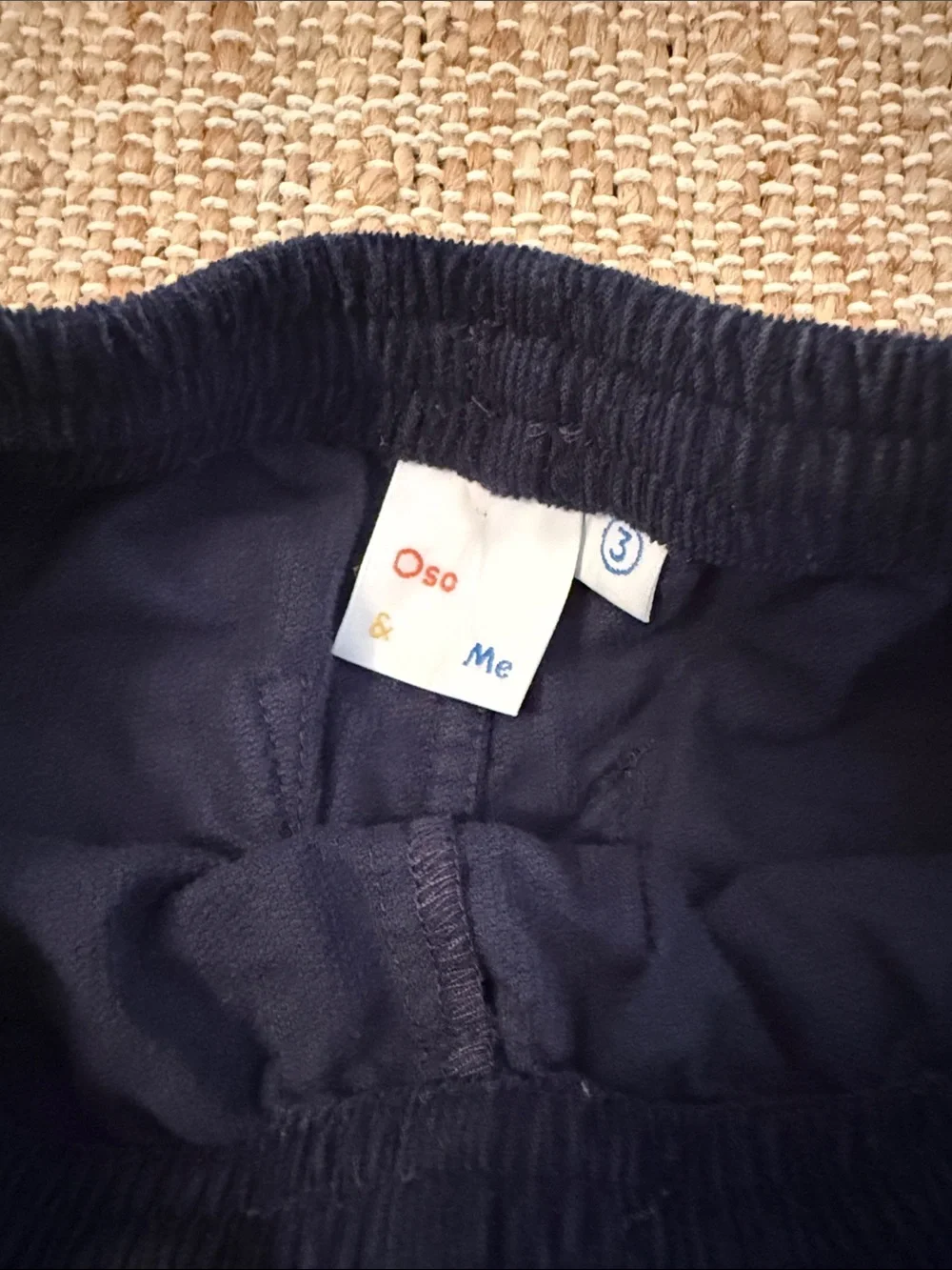 Oso & Me size 3 Navy Corduroy Bowie Pant 3T